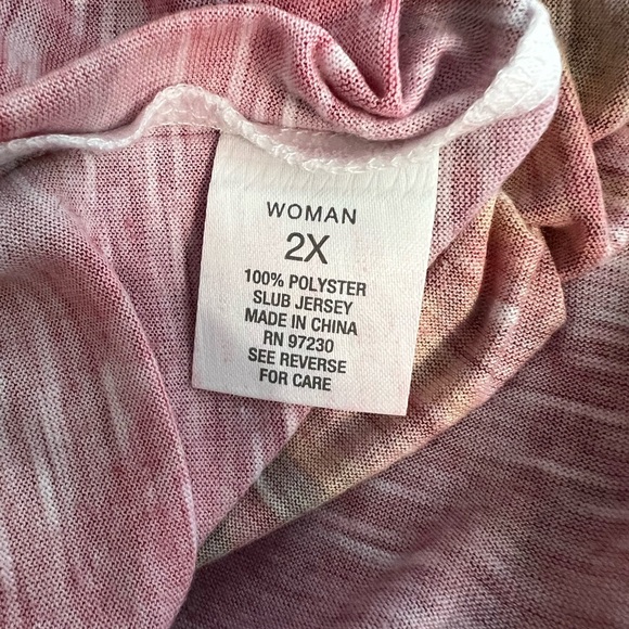 Roz & Ali Women’s Multicolor Tropical Top - Picture 5 of 5